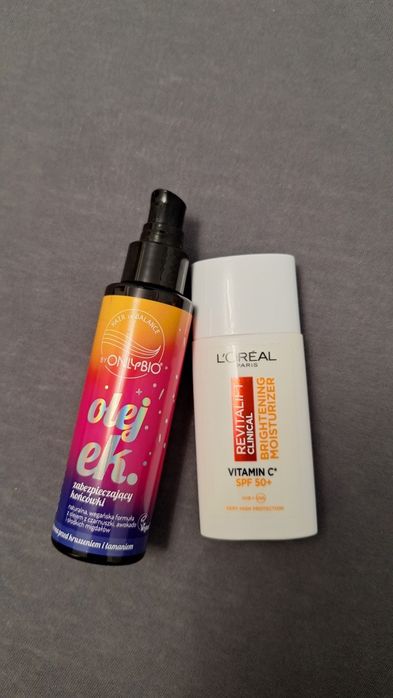 Loreal revitalift spf oraz olejek do włosów onlybio