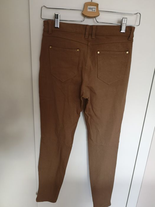 Spodnie nude rurki. 34 h&m Dopasowane