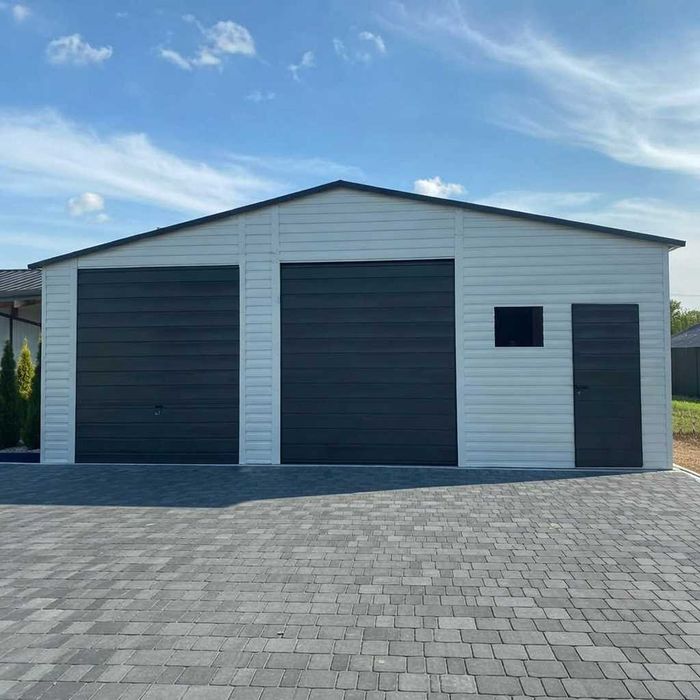 Garaż blaszany 11x6 - Brama 2.70 profil ocynk Premium