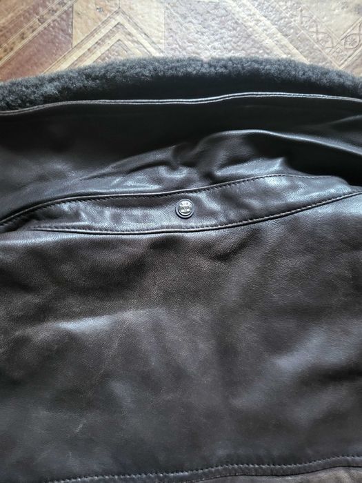 шкіряний бомбер Massimo Dutti гарний L-XL наппа овеча шкіра пілот авіатор