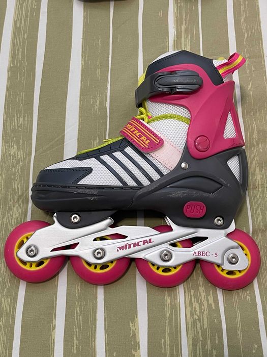 Patins Inline Mítical + Capacete e Proteções – Kit Completo