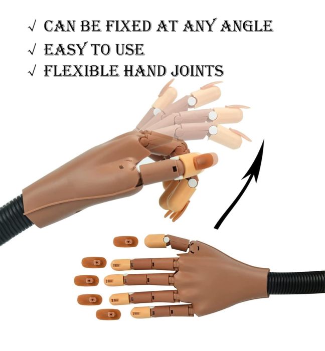 Mão de treino de Unhas (NOVO)