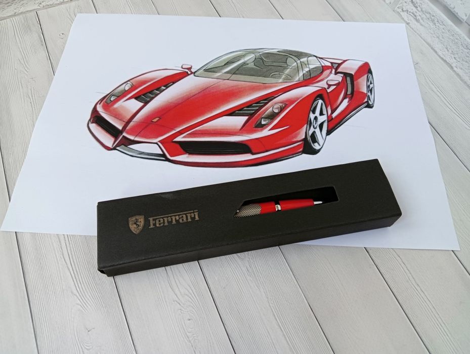 Кулькова металева ручка Ferrari шариковая ручка