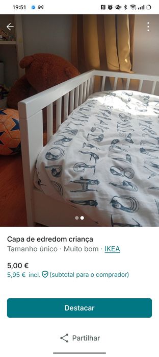 Capa de edredom criança