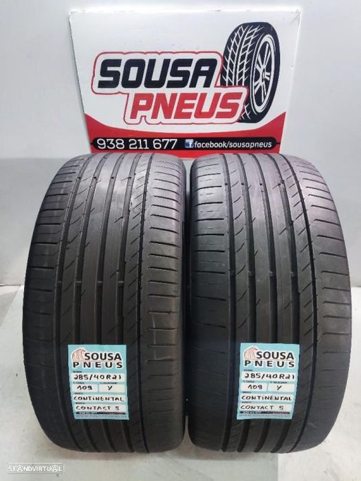 2 pneus como novos 285-40r21 continental - oferta dos portes