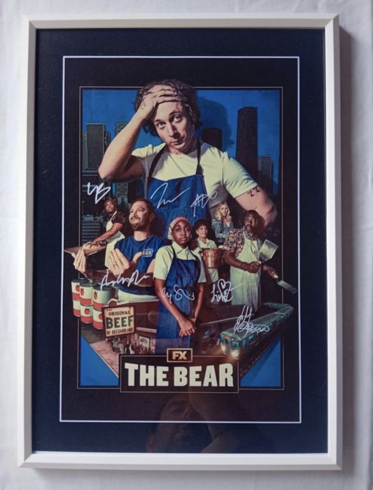 Moldura Série The Bear com Autógrafos (A4)