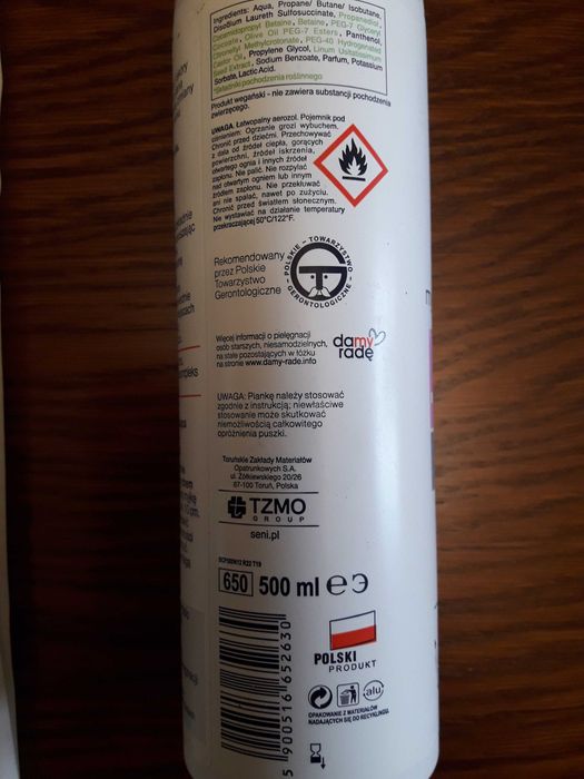 Pianka Seni Care 500ml SUPER CENA