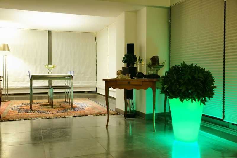 Vasos com iluminação rgb