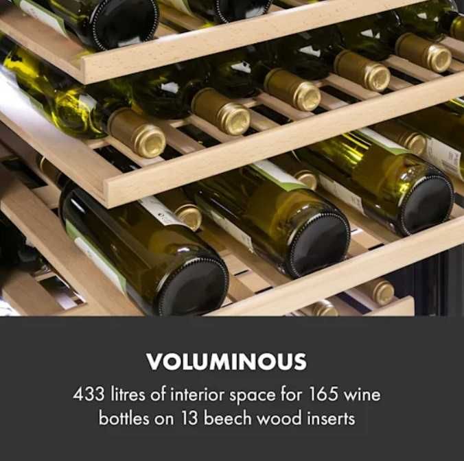 Chłodziarka do wina winiarka Klarstein 165but 433l FH-03