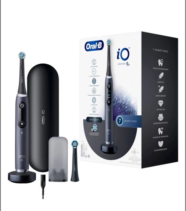 Електрична зубна щітка Oral-B iO 9N Чорна + Brush Head + TC
