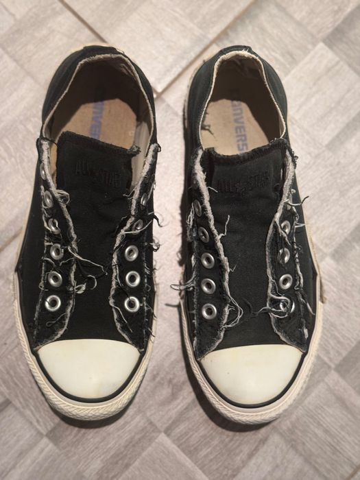 Trampki krótkie niskie NIEsznurowane CONVERSE 39,5 25cm AllStar czarne