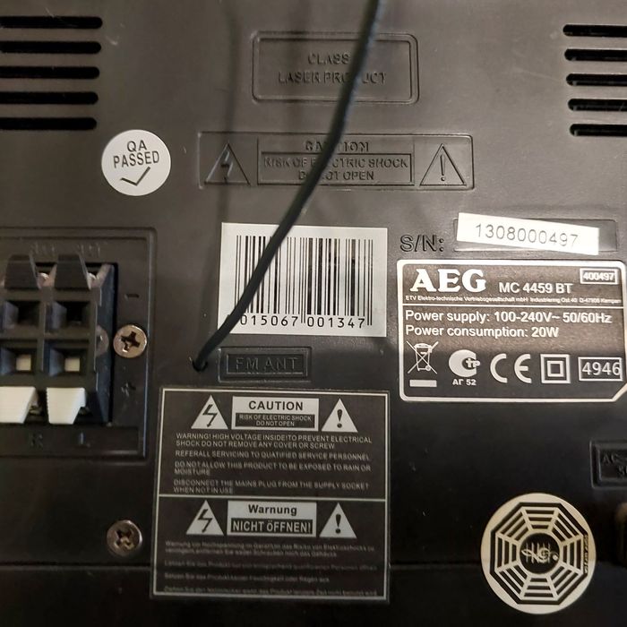 Mini wieża AEG Mc4459. BT