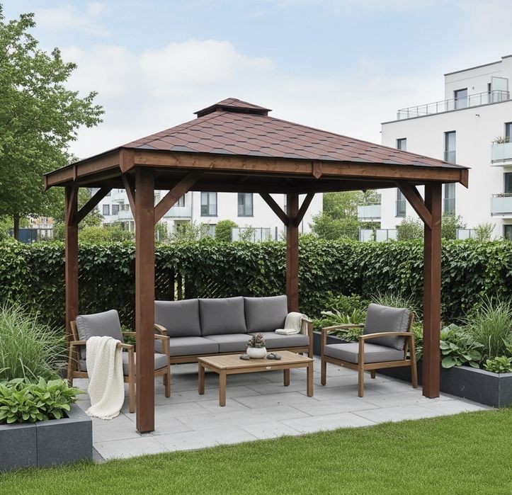 Altana ogrodowa MALTA 3x3, wiata, pergola zadaszenie altanka drewniana