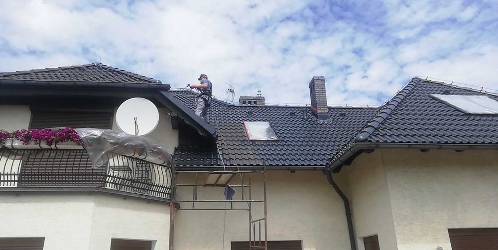 malowanie dachów, mycie impregnacja dachu,mycie hal przemysłowych,hali