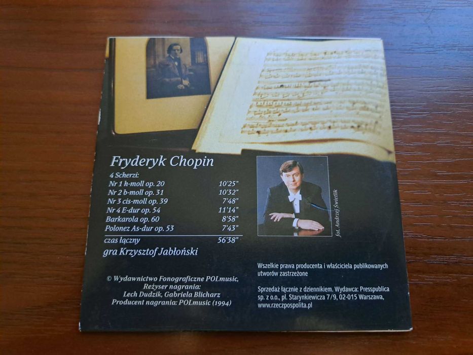 Fryderyk Chopin - 3 CD koncert fortepianowy, film dvd, ballada, utwory