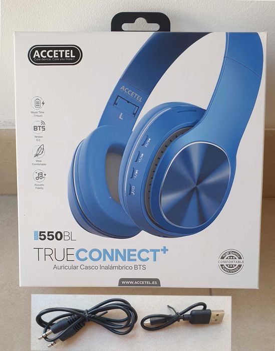 Auscultadores True Connect Bts S/ Fio Accetel 550Bl