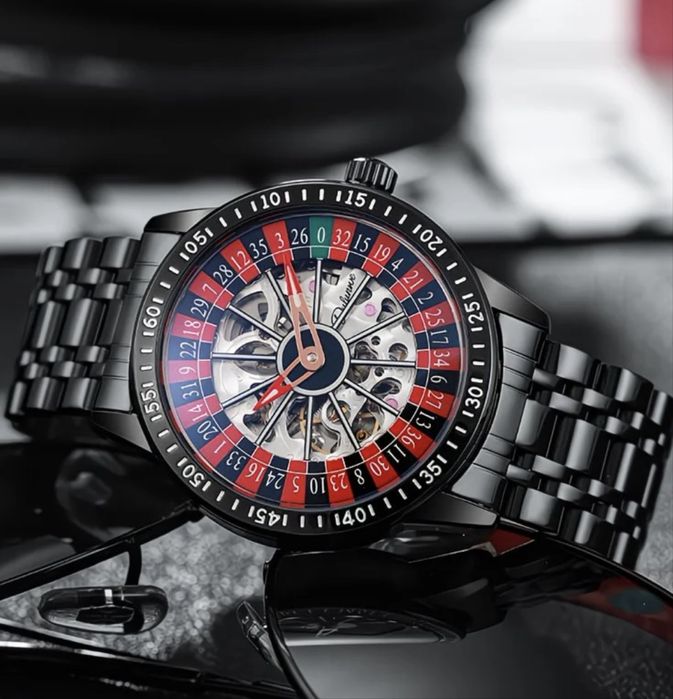 Часы Рулетка, казино, Годинник Казино, Механічний Годинник