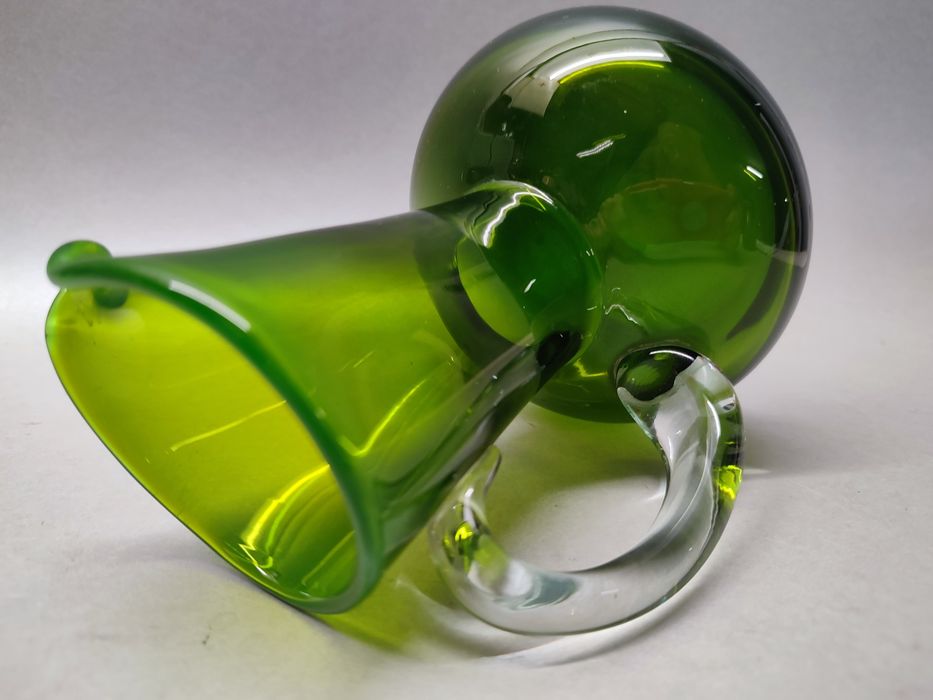 Dzbanek Ząbkowice Fiedorowicz butelkowa zieleń PRL