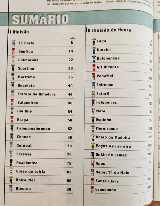 Revista O Jogo época 1998-99