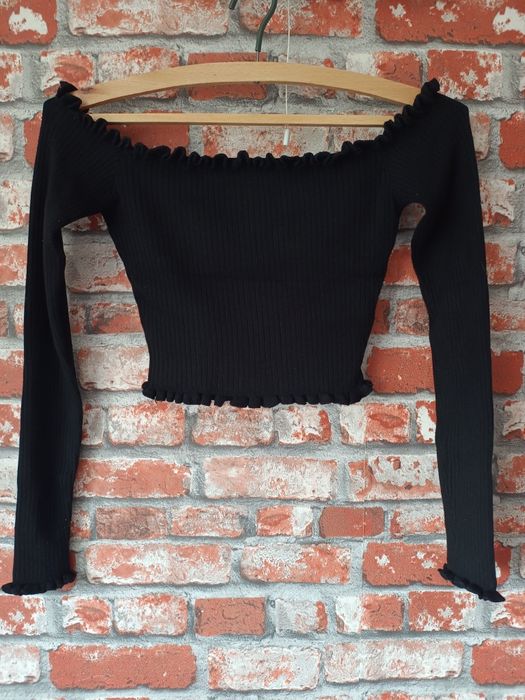 Bluzka sweterkowa crop top