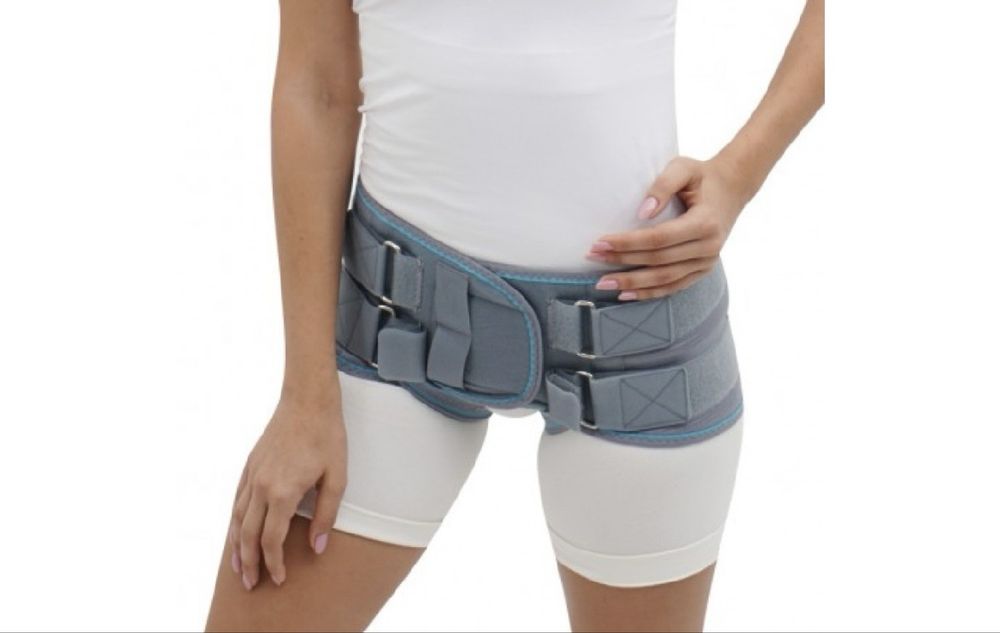 Бандаж на тазове кільце при розходженні лона (симфізиту) після пологів