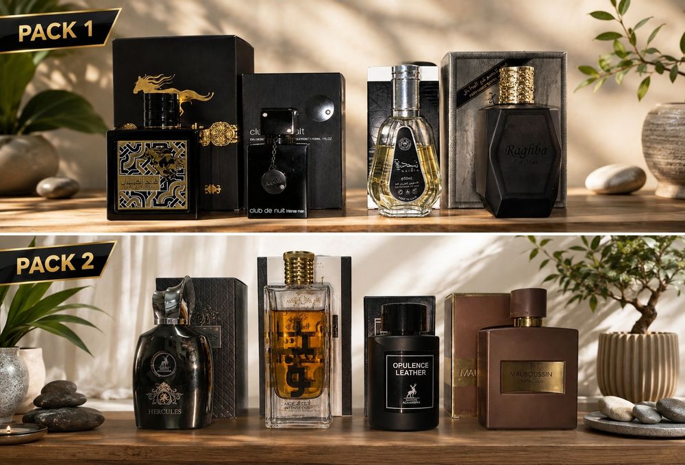 Lote Perfumes Árabes (8 Frascos + 1 frasco oferta + Ofertas amostras) – 60€ Tudo