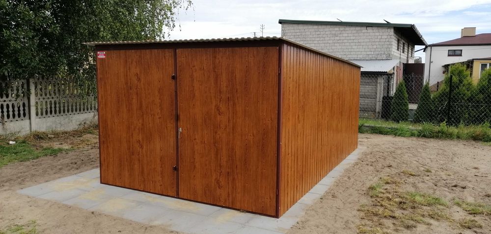 Garaż ocynk grafit brąz orzech złoty dąb garaże kolor