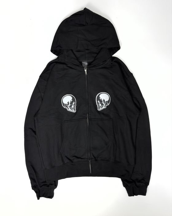 Худі Number Nine зіпка кофта number nine zip hoodie number nine double skull clash black  zip hoodie opium archive erd number nine S/M/L