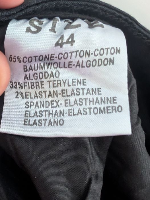 Damskie czarne jeansowe spodnie rozmiar XXL