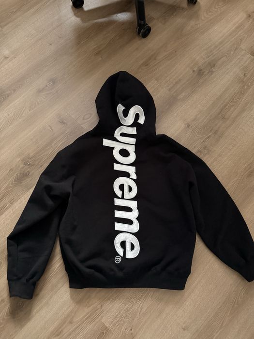 supreme satin hoodie