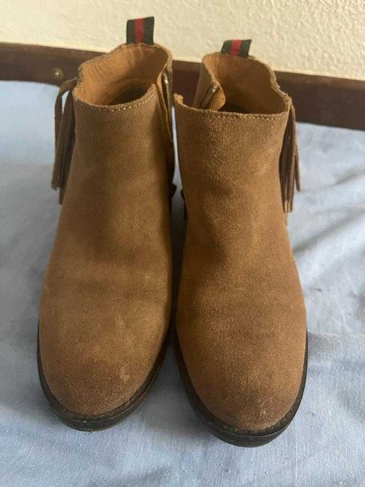 Botas Camurça castanho