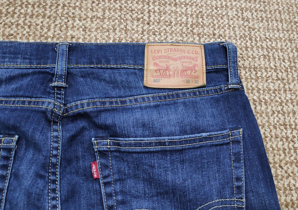 Levi's 502 W32 L32 джинси tapered fit оригінал сині