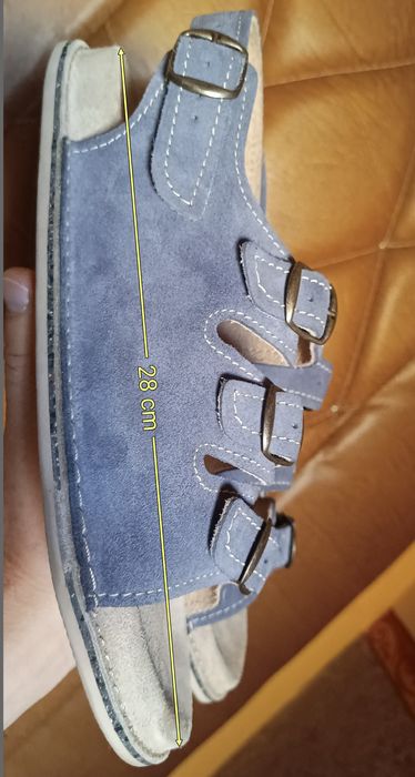 Bioken  Męskie sandały skórzane, 100% Skóra, Rozmiar 43 / 28 cm