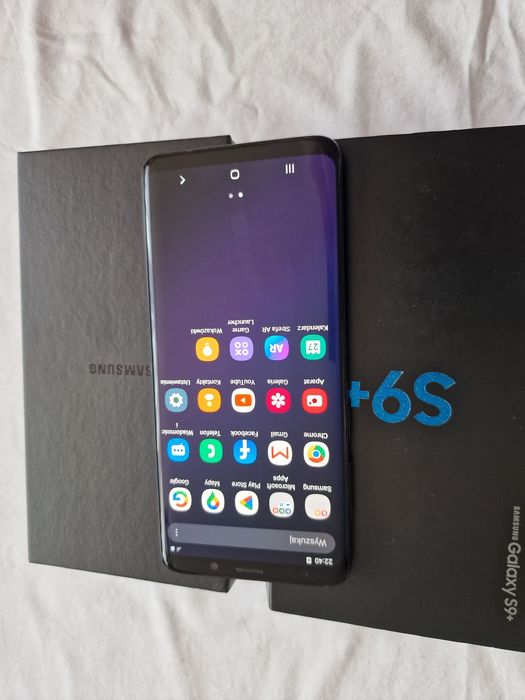 Samsung Galaxy S9 Plus  czarny uszkodzony wyswietlacz