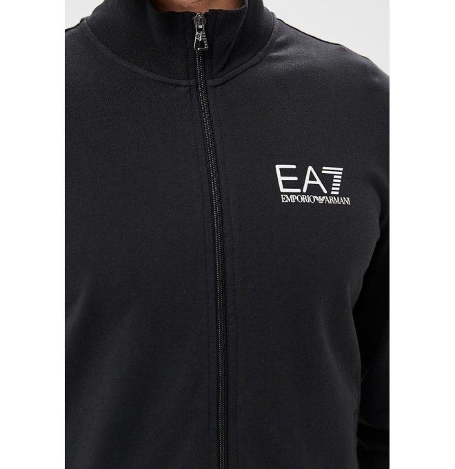 EMPORIO ARMANI EA7 markowy męski dres BLACK kompletny bluza + spodnie