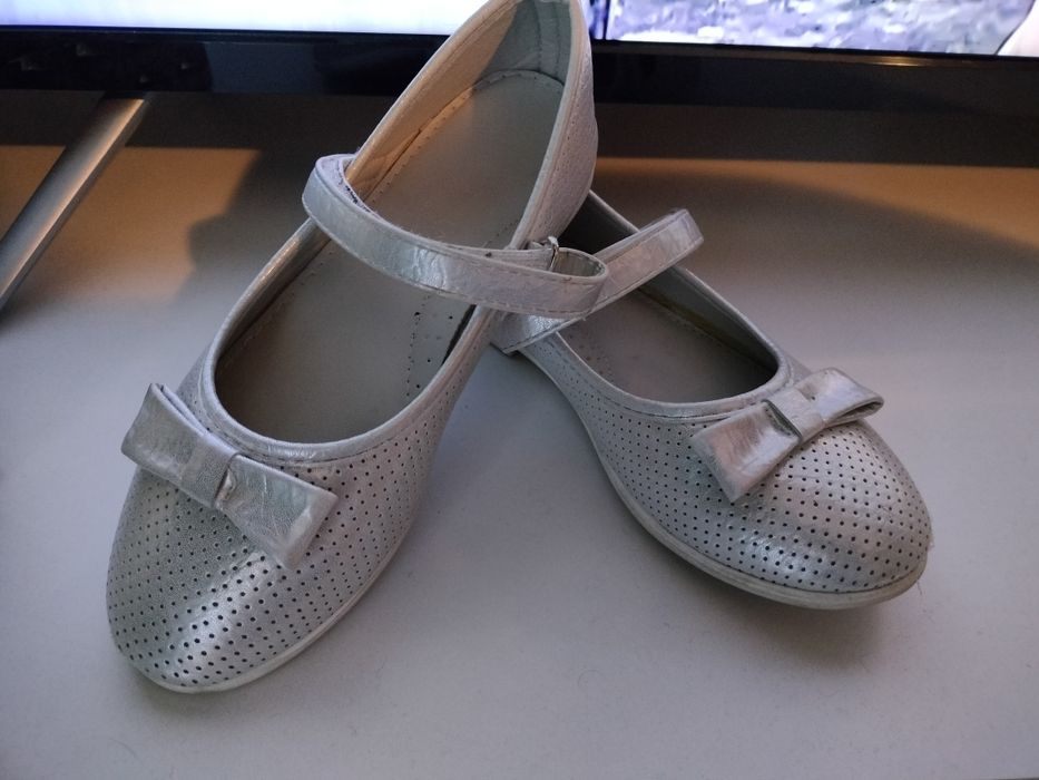 Buty baletki srebrne 31 (wkl.19cm) Nelli blu
