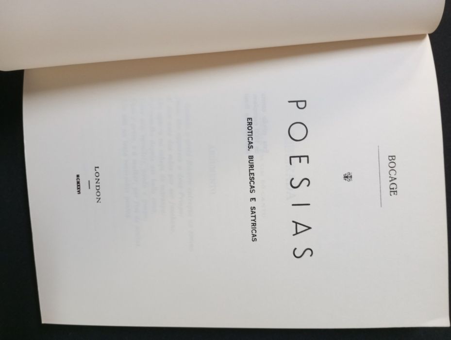 Bocage - Poesias eróticas burlescas e satyricas