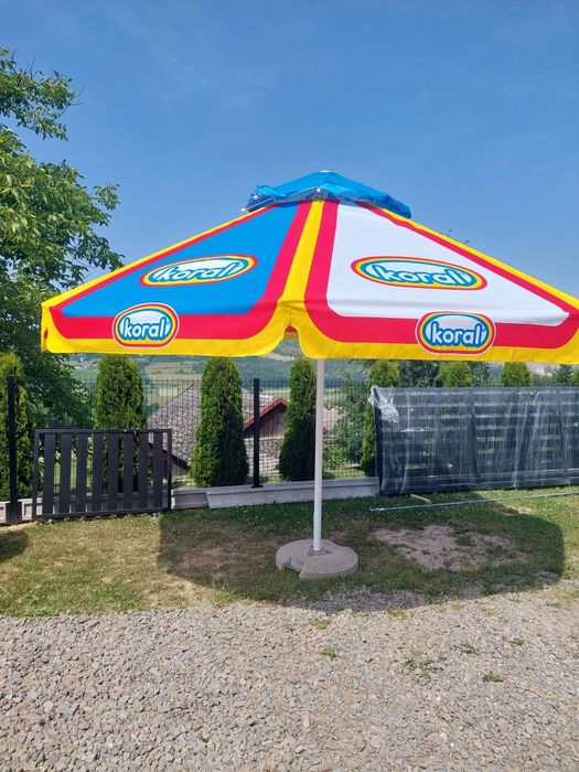 Parasol ogrodowy średnica 4 metry, 8 ramion, mocny