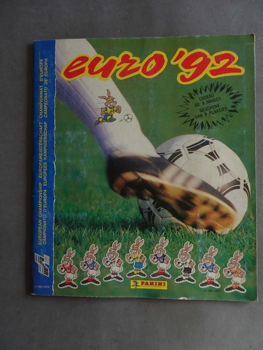 Caderneta de cromos de futebol completa EURO 92 - Panini