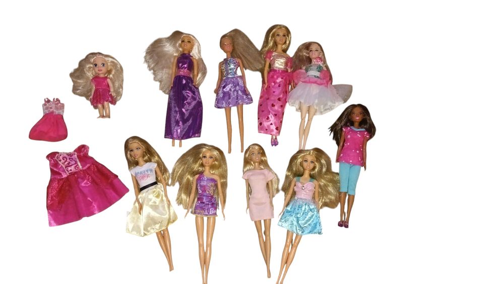 10 lalek barbie dla dziewczynki