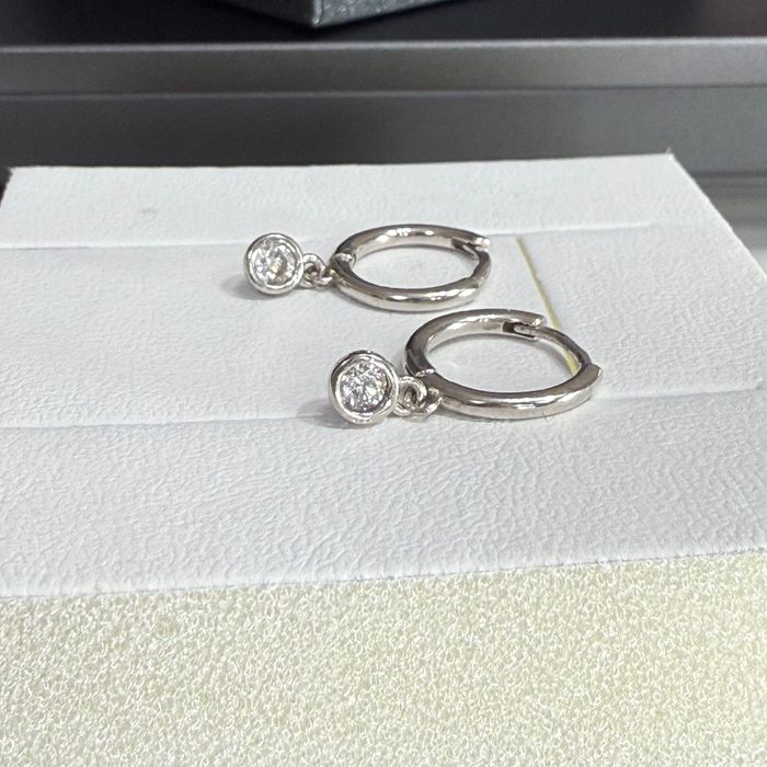 Сережки зі срібла з фіанітами