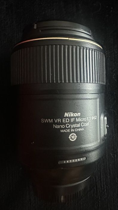 Nikon AF-S VR Micro-Nikkor 105mm f/2.8G IF-ED – Excelente estado