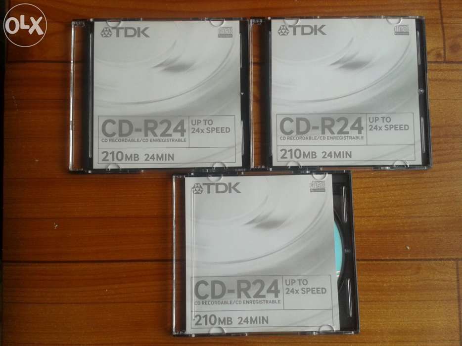 Pack 3 Mini CD TDK CD-R24 - 210 Mb