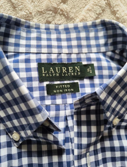 Camisa de Manga Curta Ralph Lauren Fitted Non Iron