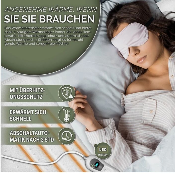 Koc grzewczy 150x80 cm