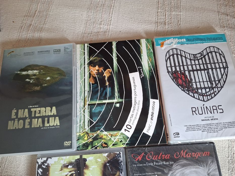 Conjunto de cinco dvds filmes portugueses por 14 euros