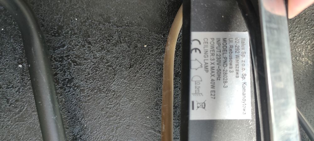 Lampa wisząca potrójna