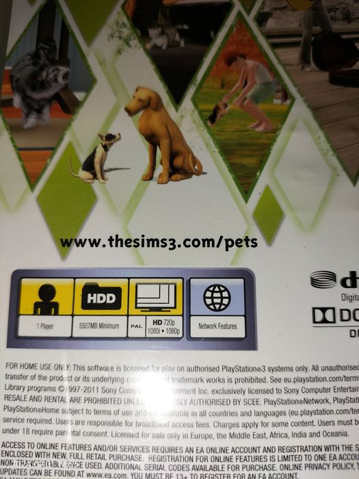 Gra PS3  the Sims 3 pets stan idealny Simsy