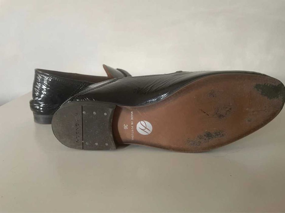 Skórzane loafersy Hudson London 36
