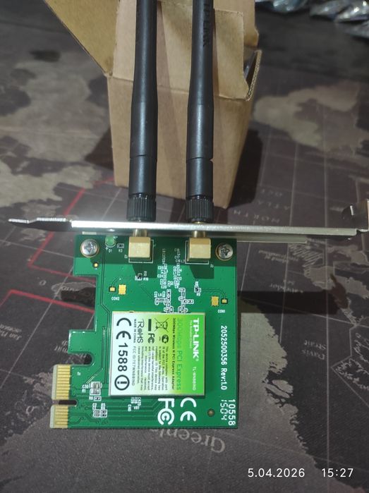 Адаптер Wi-Fi PCI TP-LINK 300 Mbps TL-WN881ND V.1